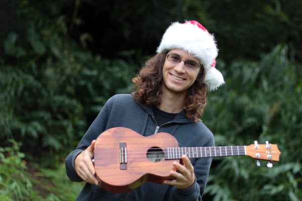 santa hat ukulele