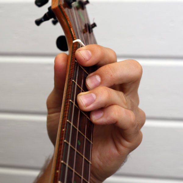 g# ab dominant 7 ukulele chord fingering